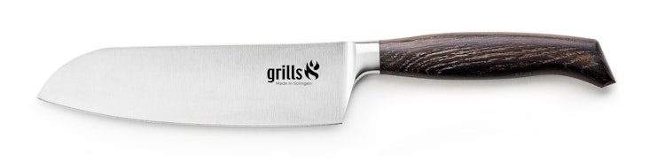 Grills.de Santokumesser mit Eichenholzgriff 16cm Bild