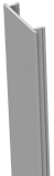 GroJa Stecksystem Alu-Abdeckleiste, 190 cm für 7x7er u. 9x9er PfostenZubehörbild