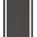 GroJa Viento Designzaun Typ Hochkant 90x180 mit Rahmen Silber