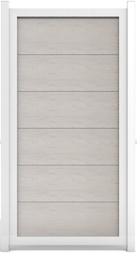 GroJa Viento Designzaun Typ Hochkant 90x180 mit Rahmen Silber