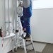 Günzburger Alu-Stehleiter 250 kg einseitig begehbar mit clip-step R13Bild