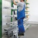 Günzburger Alu-Stehleiter 250 kg beidseitig begehbar mit clip-step R13Bild