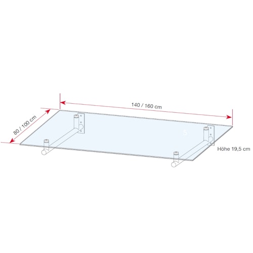 Gutta Edelstahlvordach HD 140/160 Bild