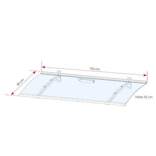 Gutta Pultvordach mit LED-Technik Bild