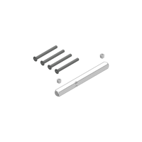 Griffwerk Set für Griffe -Schraubtechnik Vollstift 8x8mm mit Schrauben -Stift 8x120mm, M4x60mm, TS 50-55mm