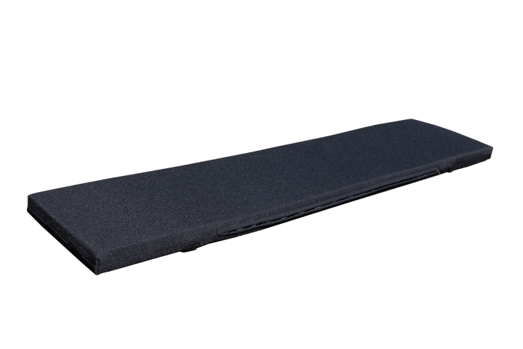 GWW Bierbankauflage 216 x 27 x 4 cm, 100 % Baumwolle Schwarz