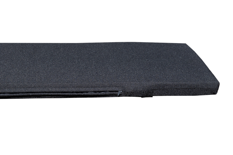 GWW Bierbankauflage 216 x 27 x 4 cm, 100 % Baumwolle Schwarz