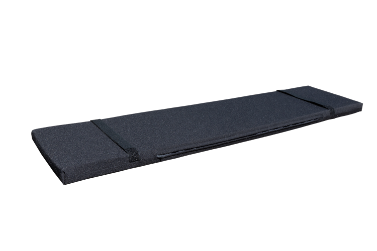 GWW Bierbankauflage 216 x 27 x 4 cm, 100 % Baumwolle Schwarz