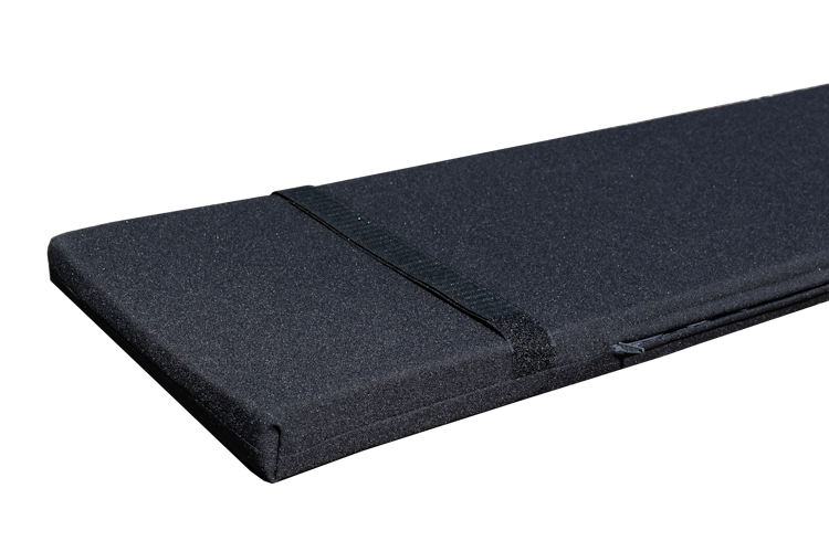 GWW Bierbankauflage 216 x 27 x 4 cm, 100 % Baumwolle Schwarz