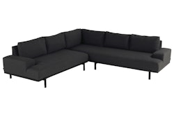 Hartman Lounge Set LUCAS CORNER, Aluminium black / Sunbrella (100 % Polyacryl) black