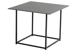 Hartman Dining Lounge Tisch RYAN 80 x 80 cm, Aluminium Schwarz / Keramik