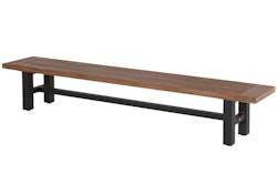 Hartman Bank SOPHIE YASMANI, Aluminium / Vintage Teak, verschiedene Farben und Größen