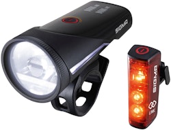 Sigma Sport Akku-LED-Leuchten-Set Aura 100 USB / Blaze Link