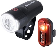 Sigma Sport Batterie-LED-Leuchten-Set Aura 30 / Curve