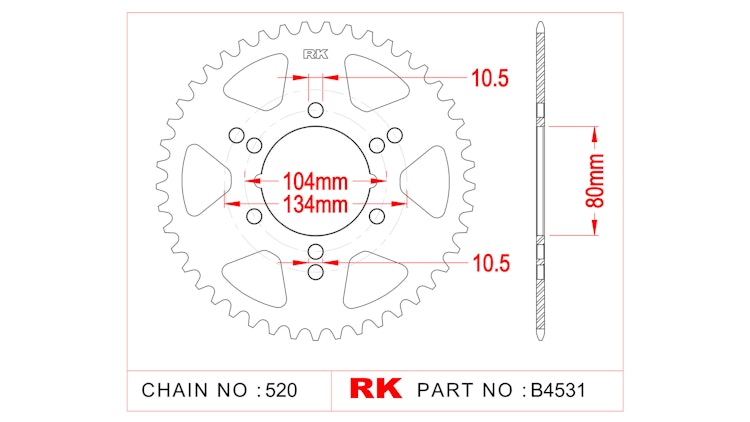 RK 4531 Kettenrad