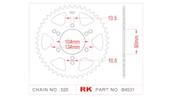 RK 4531 Kettenrad