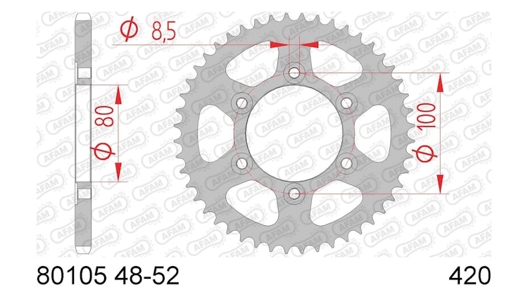 Afam Kettenrad 80105