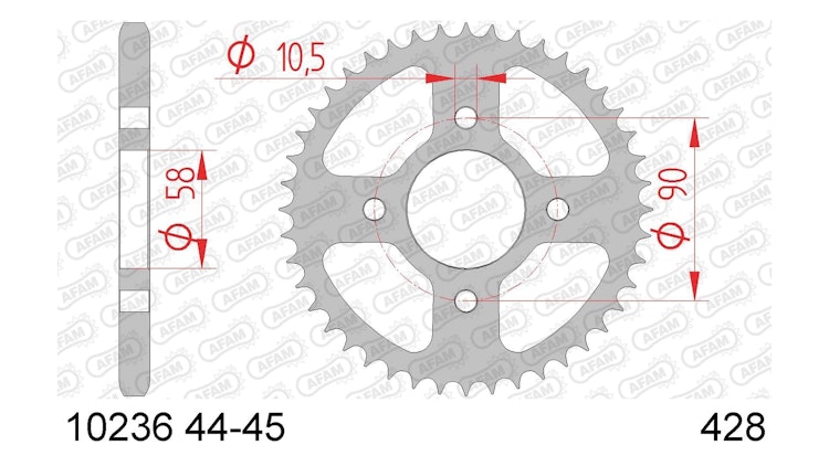 Afam Kettenrad 10236