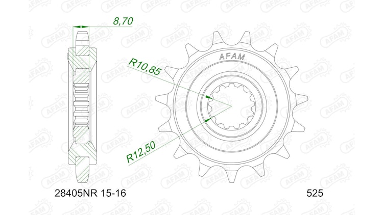 Afam Antriebsritzel 28405