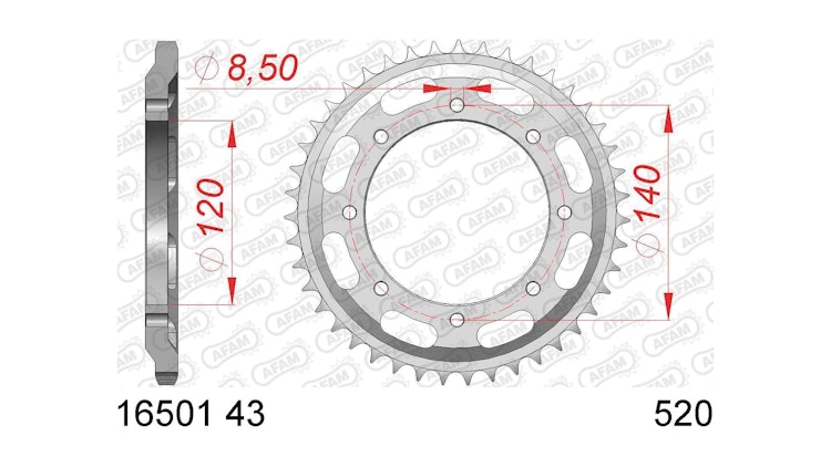 Afam Kettenrad 16501