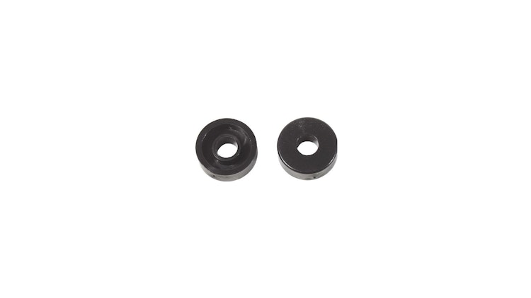 Dresselhaus Distanzscheibe 6 x 18 mm, schwarz, Distanzscheibe Für Nummernschildschrauben, Kunststoff