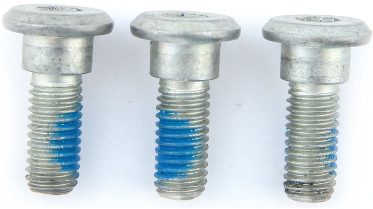 TRW Schraubensatz 3 Stück, M8x1, 25, Schaftlänge 17, 5 mm, Gesamtlänge 23, 2 mm