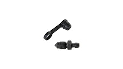 Brembo Bremsenentlüftungsschraube M10 x 1, 15 mm, schwarz, inkl. Gummikappe mit Lasche