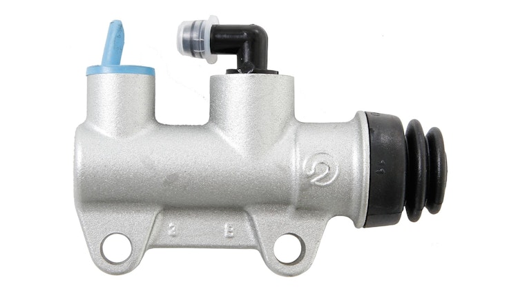 Brembo Hauptbremszylinder PS11/B silber, Hauptbremszylinder Fußbremszylinder, druckbetätigt
