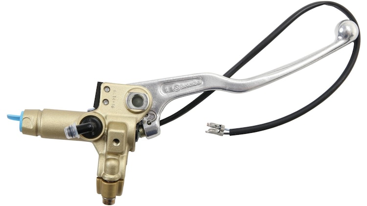 Brembo Hauptbremszylinder Handbremszylinder PS16 gold, Hebel poliert