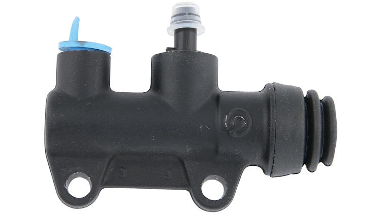 Brembo Hauptbremszylinder PS11/B schwarz, Zulauf gerade, Hauptbremszylinder Fußbremszylinder