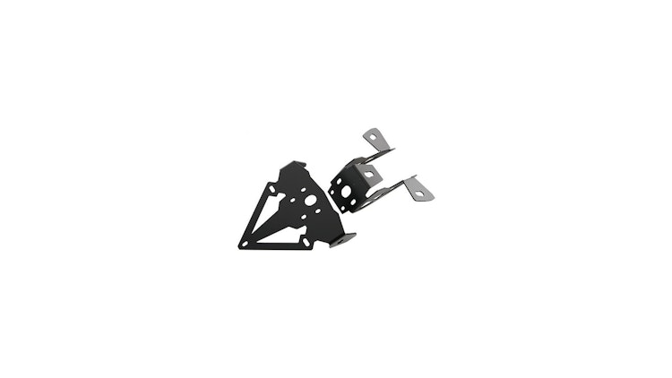 TRW Kennzeichenhalter MSH130, Kennzeichenhalter Aluminium, sehr edel in schwarz beschichtet