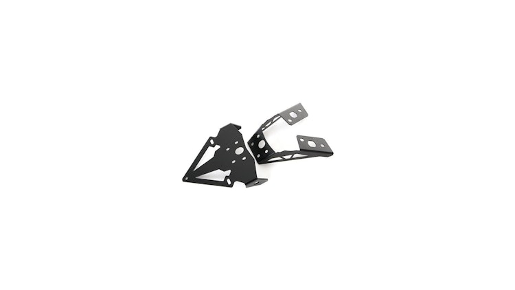 TRW Kennzeichenhalter MSH311, Kennzeichenhalter Aluminium, sehr edel in schwarz beschichtet