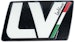 LeoVince Plakette LV Racing Logo, hitzebeständig, Länge: 87, 8 mm, Breite: 53 mm, für LV-10 Carbon 206925RBild