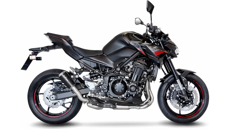 LeoVince SLIP-ON Edelstahl SBK LV-10 Schwarz für KAWASAKI Z 900