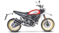 LeoVince SLIP-ON Edelstahl SBK GP DUALS DUCATI SCAMBLER 800 DESERT SLED mit Katalysator