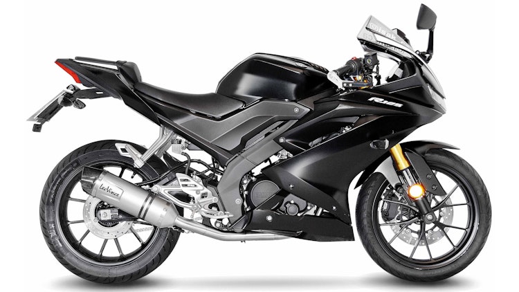 LeoVince Komplettanlage Edelstahl SBK LV ONE EVO für YAMAHA MT-125 / YZF-R125 mit Katalysator