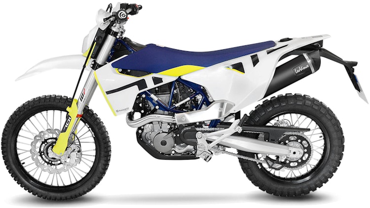 LeoVince SLIP-ON Edelstahl SBK NERO für HUSQVARNA 701 SUPERMOTO / ENDURO / ENDURO LR mit Katalysator