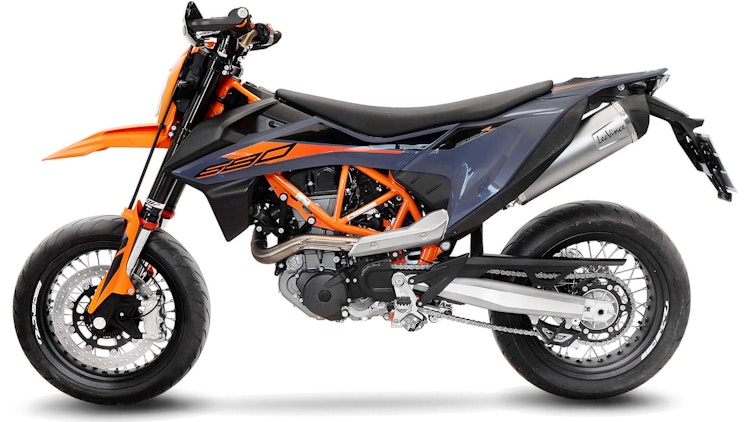 LeoVince SLIP-ON Edelstahl SBK LV ONE EVO für KTM 690 SMC R / ENDURO / GAS GAS ES/SM 700 mit Katalysator