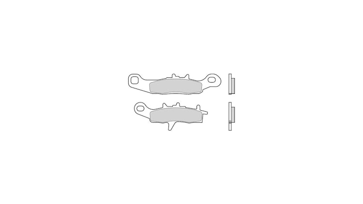 Brembo Bremsbelag Typ SD, Sintermetall Offroad mit ABE, Bremsbelag "07KA22" Satz