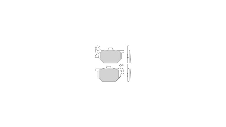 Brembo Bremsbelag Typ CC, Carbon/Keramik mit ABE, Bremsbelag "07YA07" Satz