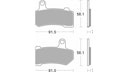 Vorschaubild Brembo Bremsbelag Typ SP, Sintermetall, Bremsbelag "07HD17" Satz