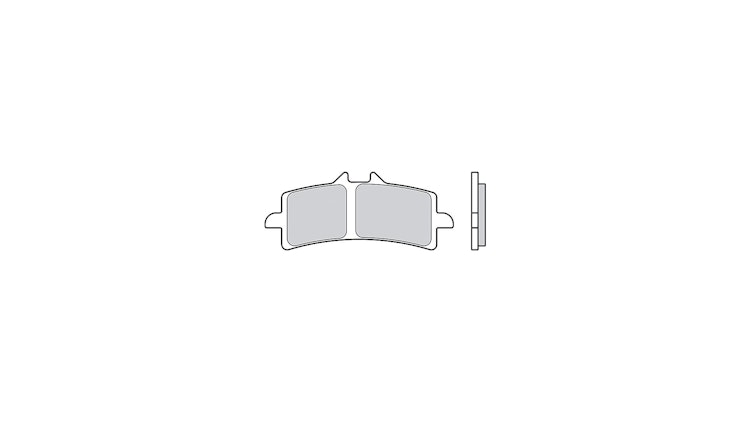 Brembo Bremsbelag Typ 93, Sintermetall, Bremsbelag "07BB37 Genuine Part" Beläge der Erstausrüstung