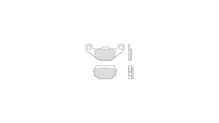 Brembo Bremsbelag Typ CC, Carbon/Keramik mit ABE, Bremsbelag "07023" Satz