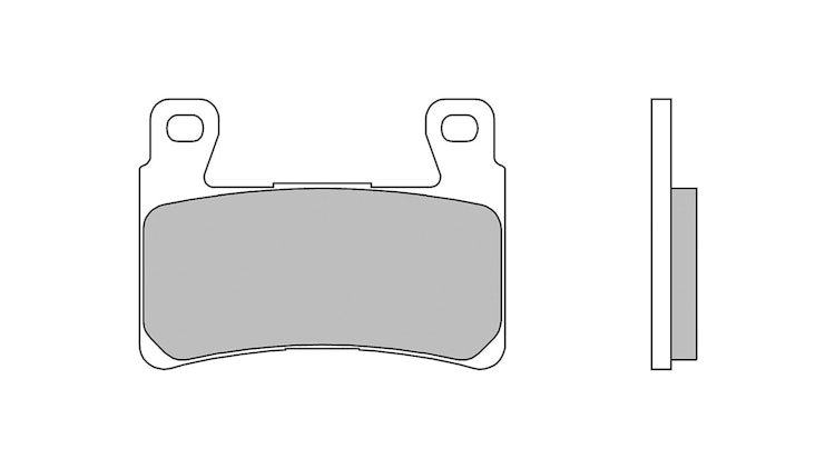 Brembo Bremsbelag Typ SA, Sintermetall mit ABE, Bremsbelag "07HD20" Satz