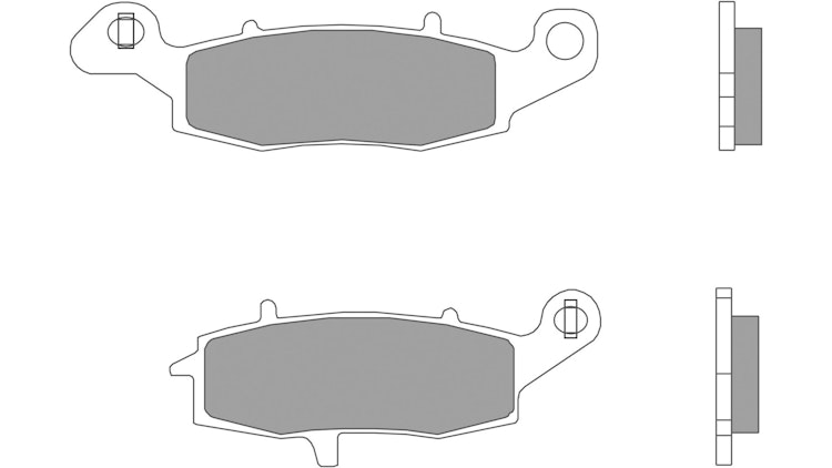 Brembo Bremsbelag Typ SP, Sintermetall, Bremsbelag "07KA15" Satz