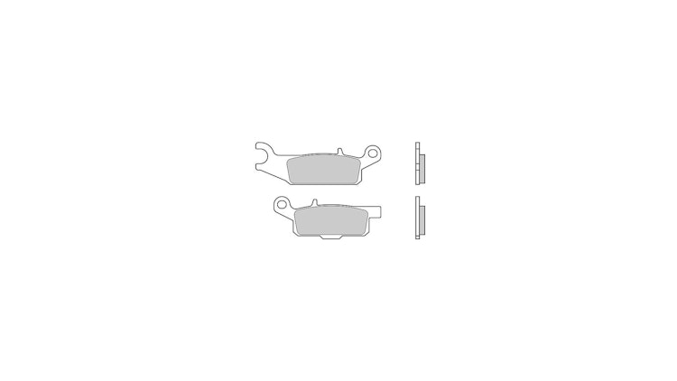 Brembo Bremsbelag Typ SD, Sintermetall Offroad mit ABE, Bremsbelag "07YA48" Satz