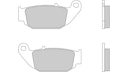 Vorschaubild Brembo Bremsbelag Typ CC, Carbon/Keramik mit ABE, Bremsbelag "07HO61"