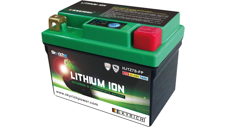 Skyrich LiFePO4 Batterie wartungsfrei, mit steckbaren Distanzstücken
