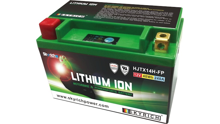 Skyrich LiFePO4 Batterie wartungsfrei, mit steckbaren Distanzstücken