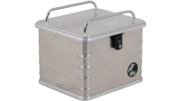 Hepco & Becker Koffer rechts, silber, HEPCO & BECKER Koffer "Standard" 35 l Inhalt